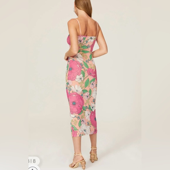 AFRM Simona Mesh Midi Dress - Picture 5 of 9